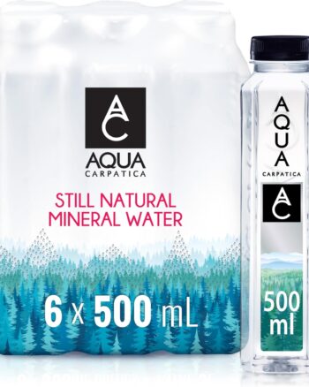 AQUA Carpatica Natural Still Mineral Water Virtually Nitrate Free 6 x 250 ml (Pack of 3)