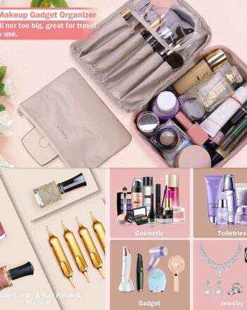 Subsky Makeup Organiser Cosmetics Storage with Drawers, Skincare Organiser, Offices Multi-function Organizer, Sturdy Cosmetic Storage Box with Drawers, for Dresser, Bedroom, Bathroom, White