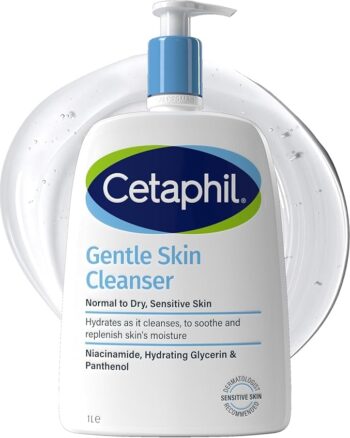 Cetaphil Gentle Skin Cleanser, 473ml, Face & Body Wash, For Normal To Dry Sensitive Skin, With Niacinamide & Glycerin, Soap Free, Packaging May Vary